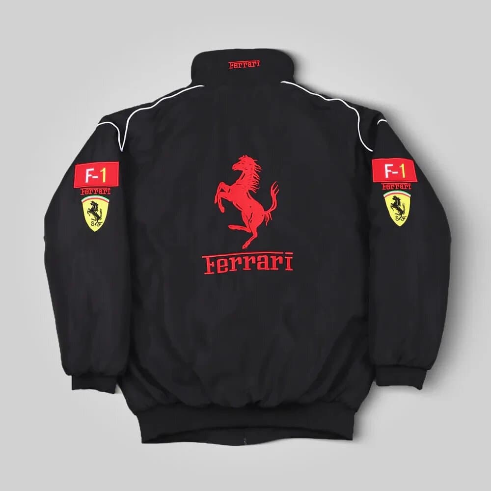 Chaqueta F1 Ferrari Negra - Vista 2