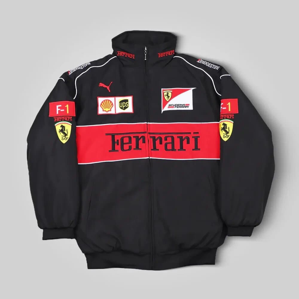 Chaqueta F1 Ferrari Negra - Vista 1