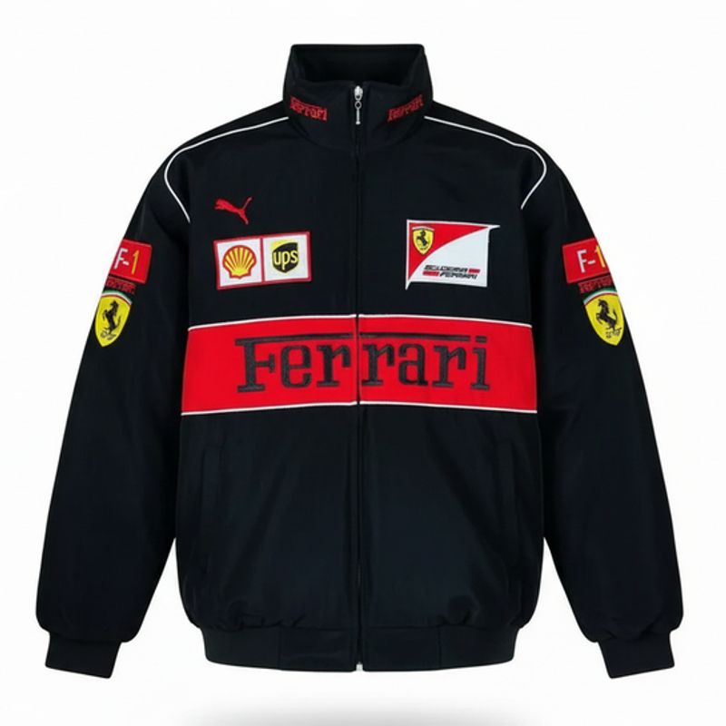 Chaqueta F1 Ferrari Negra